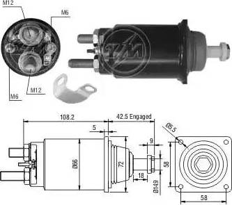 ERA 227809 - Магнитен превключвател, стартер vvparts.bg