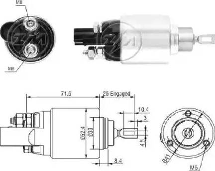 ERA 227812 - Магнитен превключвател, стартер vvparts.bg