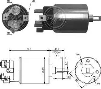 ERA 227882 - Магнитен превключвател, стартер vvparts.bg