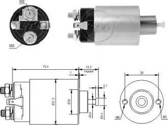 ERA 227399 - Магнитен превключвател, стартер vvparts.bg