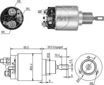 ERA 227393 - Магнитен превключвател, стартер vvparts.bg