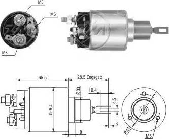 ERA 227363 - Магнитен превключвател, стартер vvparts.bg