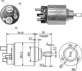 ERA 227255 - Магнитен превключвател, стартер vvparts.bg