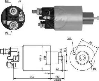 ERA 227217 - Магнитен превключвател, стартер vvparts.bg