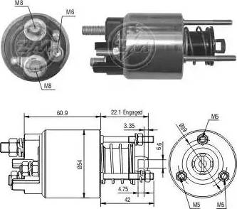 ERA 227281 - Магнитен превключвател, стартер vvparts.bg