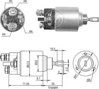 ERA 227271 - Магнитен превключвател, стартер vvparts.bg