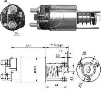 ERA 227749 - Магнитен превключвател, стартер vvparts.bg