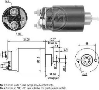 ERA 227745 - Магнитен превключвател, стартер vvparts.bg