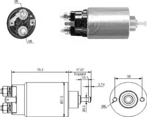 ERA 227751 - Магнитен превключвател, стартер vvparts.bg