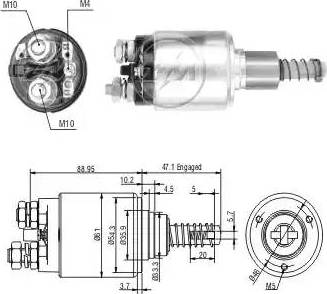 ERA 227714 - Магнитен превключвател, стартер vvparts.bg