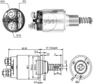 ERA 227712 - Магнитен превключвател, стартер vvparts.bg