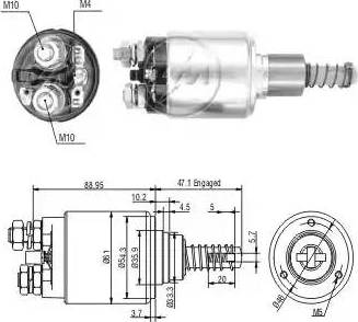 ERA 227717 - Магнитен превключвател, стартер vvparts.bg