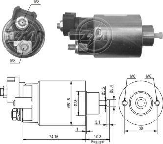 ERA ZM994 - Магнитен превключвател, стартер vvparts.bg