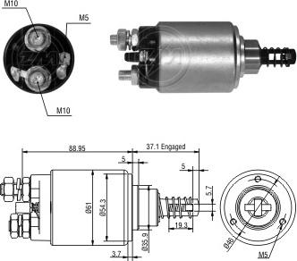 ERA ZM9636 - Магнитен превключвател, стартер vvparts.bg