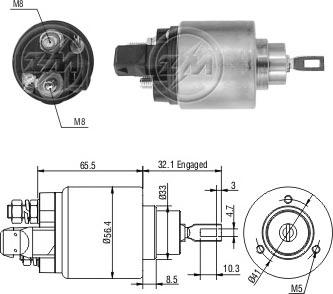 ERA ZM972 - Магнитен превключвател, стартер vvparts.bg