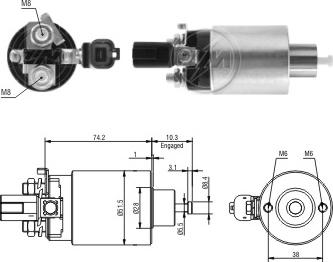 ERA ZM4695 - Магнитен превключвател, стартер vvparts.bg