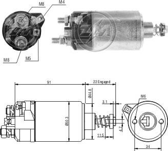 ERA ZM472 - Магнитен превключвател, стартер vvparts.bg