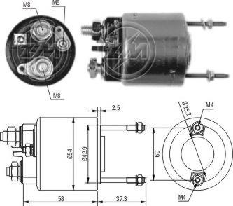 ERA ZM596 - Магнитен превключвател, стартер vvparts.bg