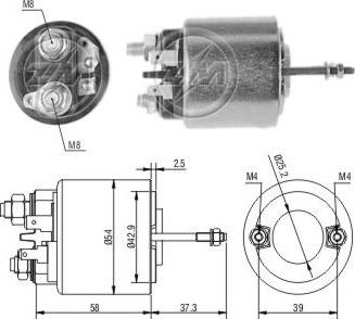 ERA ZM593 - Магнитен превключвател, стартер vvparts.bg