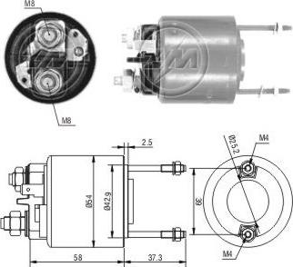 ERA ZM592 - Магнитен превключвател, стартер vvparts.bg