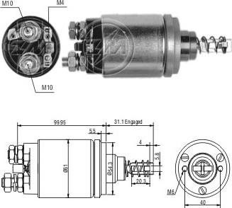 ERA ZM542 - Магнитен превключвател, стартер vvparts.bg