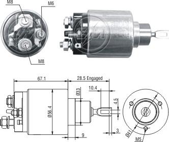 ERA ZM5473 - Магнитен превключвател, стартер vvparts.bg