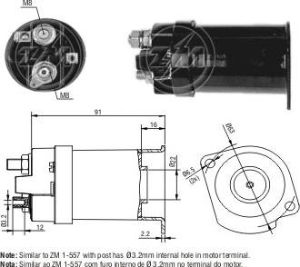 ERA ZM557 - Магнитен превключвател, стартер vvparts.bg