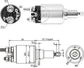 ERA ZM5639 - Магнитен превключвател, стартер vvparts.bg