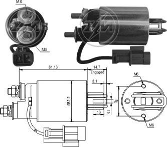 ERA ZM585 - Магнитен превключвател, стартер vvparts.bg