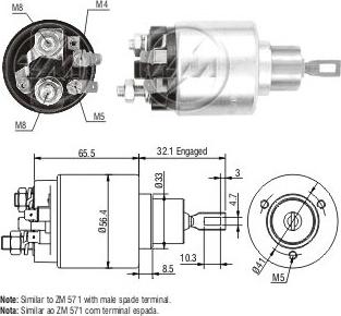 ERA ZM580 - Магнитен превключвател, стартер vvparts.bg