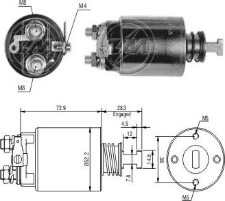 ERA ZM583 - Магнитен превключвател, стартер vvparts.bg