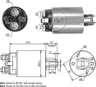 ERA ZM582 - Магнитен превключвател, стартер vvparts.bg