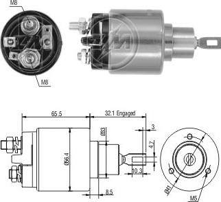 ERA ZM574 - Магнитен превключвател, стартер vvparts.bg