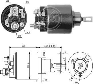 ERA ZM571 - Магнитен превключвател, стартер vvparts.bg