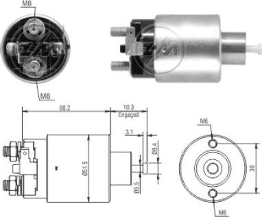 ERA ZM6995 - Магнитен превключвател, стартер vvparts.bg