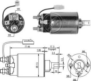 ERA ZM693 - Магнитен превключвател, стартер vvparts.bg