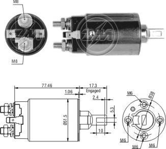 ERA ZM692 - Магнитен превключвател, стартер vvparts.bg