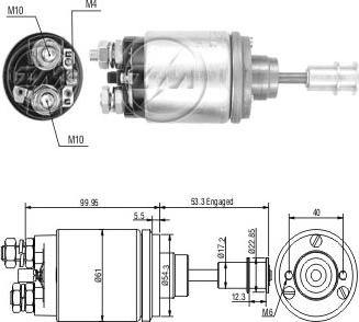 ERA ZM643 - Магнитен превключвател, стартер vvparts.bg