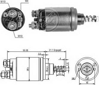 ERA ZM642 - Магнитен превключвател, стартер vvparts.bg