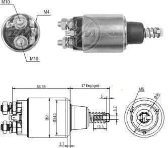 ERA ZM6640 - Магнитен превключвател, стартер vvparts.bg