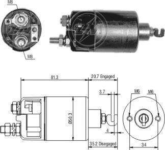 ERA ZM660 - Магнитен превключвател, стартер vvparts.bg