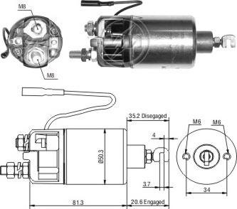 ERA ZM661 - Магнитен превключвател, стартер vvparts.bg