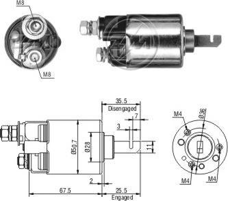 ERA ZM606 - Магнитен превключвател, стартер vvparts.bg