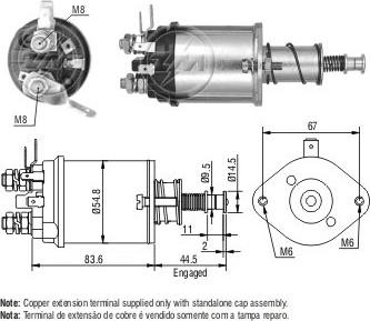 ERA ZM614 - Магнитен превключвател, стартер vvparts.bg