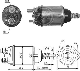 ERA ZM616 - Магнитен превключвател, стартер vvparts.bg