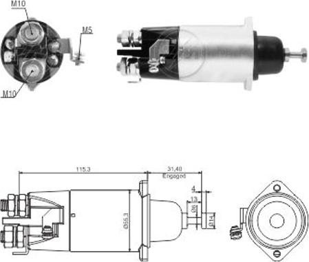 ERA ZM6898 - Магнитен превключвател, стартер vvparts.bg