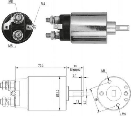 ERA ZM689 - Магнитен превключвател, стартер vvparts.bg