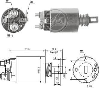 ERA ZM686 - Магнитен превключвател, стартер vvparts.bg