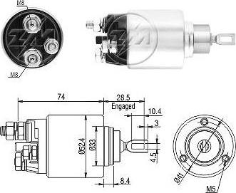 ERA ZM6381 - Магнитен превключвател, стартер vvparts.bg