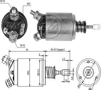 ERA ZM633 - Магнитен превключвател, стартер vvparts.bg